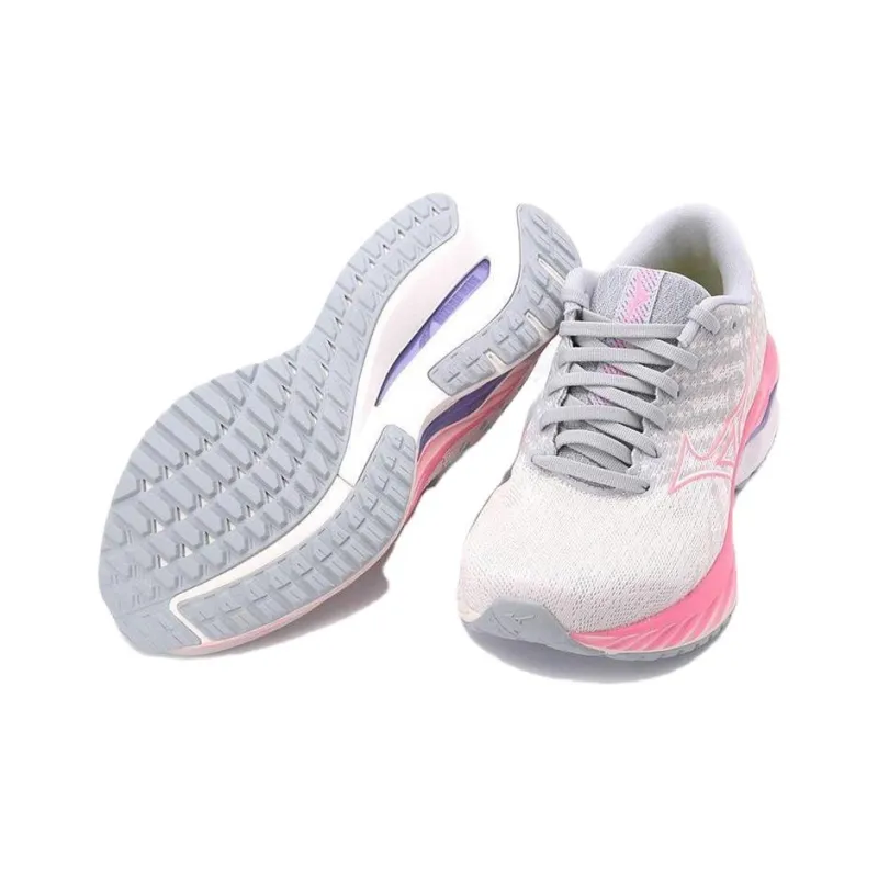 Mizuno Women's Wave Inspire 19 Super Wide 'Snow White Sakura Glow' Women's-3