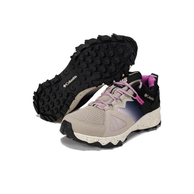 Columbia Cushioning Wear Resistant Low Top Hiking Shoes Women's Beige Purple-5