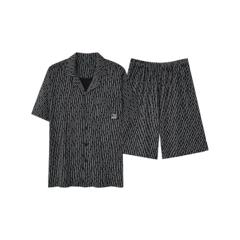 Kerener Pajama Set Men's Charcoal Black