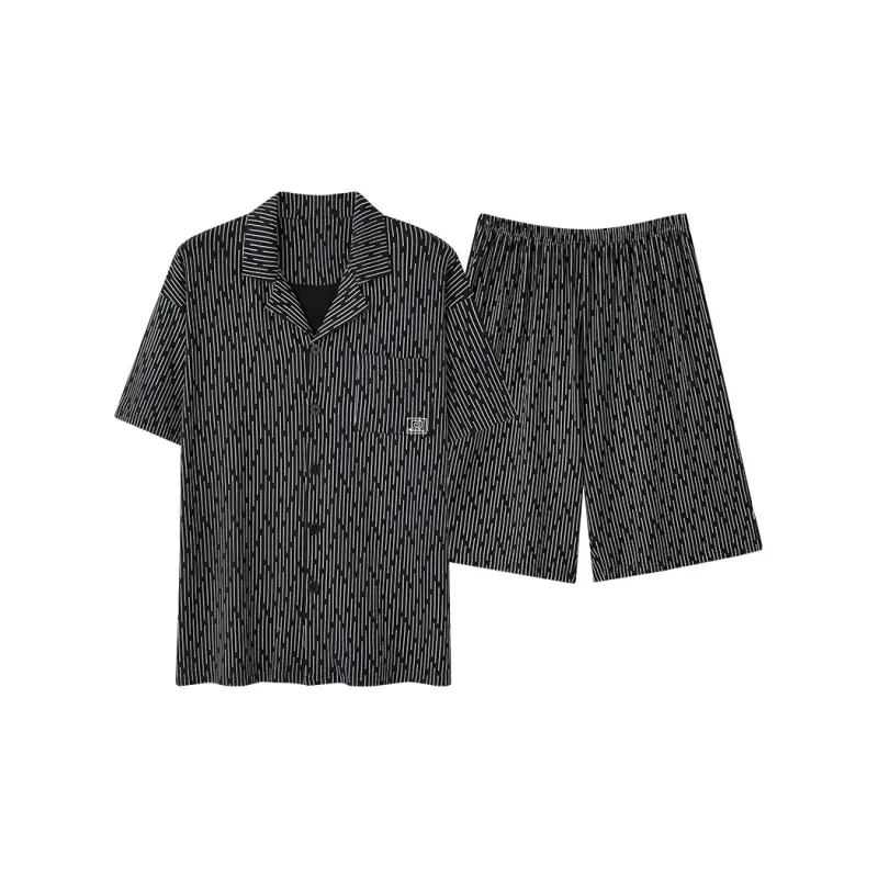 Kerener Pajama Set Men's Charcoal Black-0