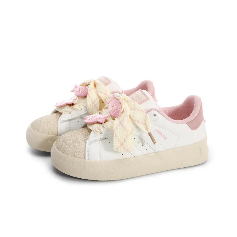 Lovely You Low-Top Skateboard Shoes Women's Yellow-11