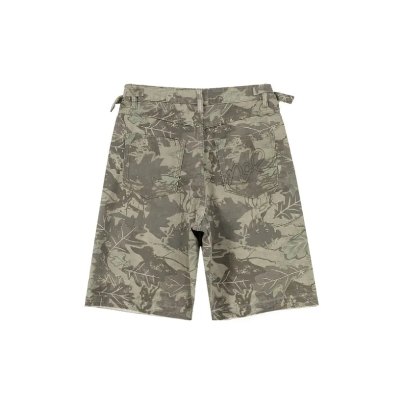 NO ONE ELSE Casual Pants Women's Green Camouflage-1