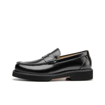 Beau Today Men's Casual Shoes Men Low Top Black/Burgundy