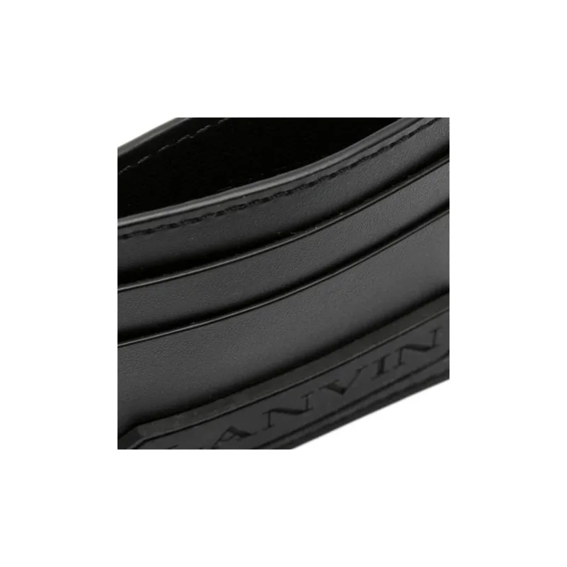 Lanvin Logo patch Leather Cardholder-2