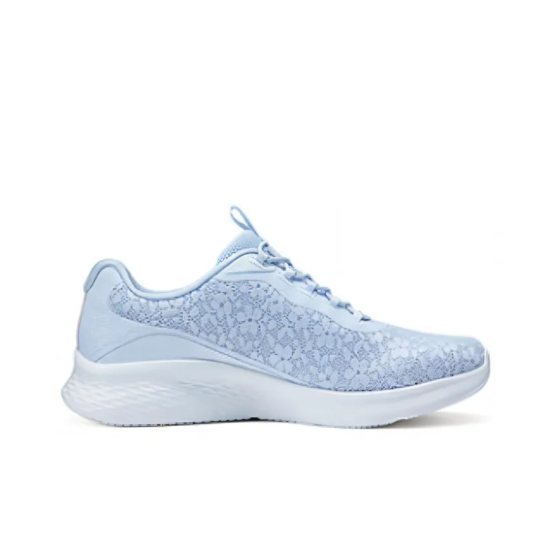 Skechers Cushioning, Wear Resistant Low Top Casual Running Shoes Women's Blue-1