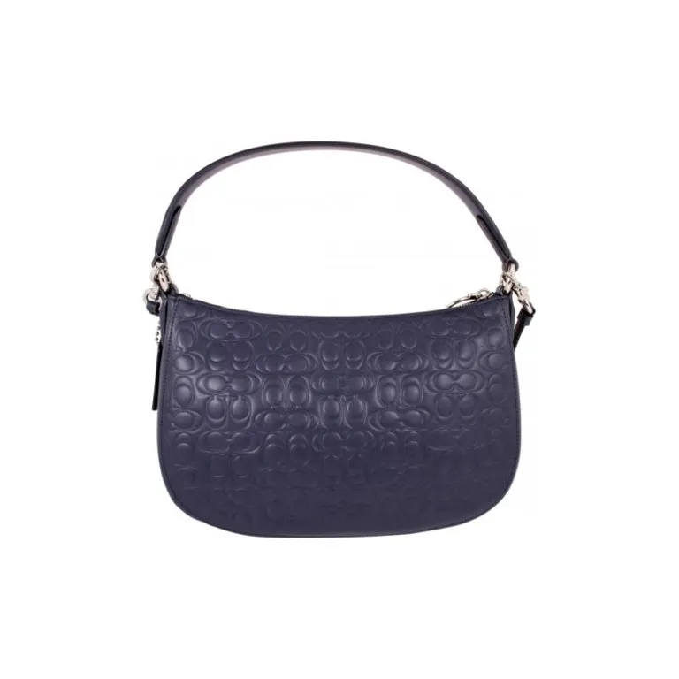 COACH Sutton Leather Handbag Shoulder Bag Crossbody Bag Shoulder Bag Women's Dark Blue-2