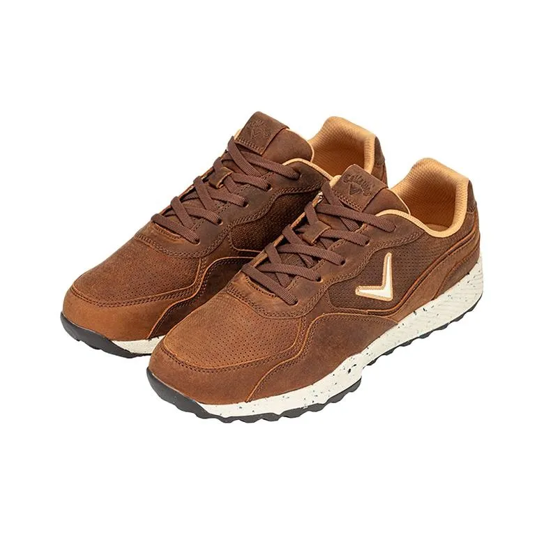 Callaway Cushioning Slip Resistant Low Top Golf Shoes Men's Brown-2