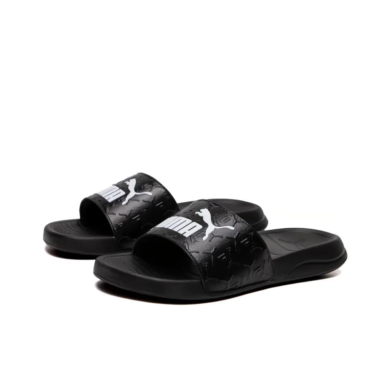 PUMA Popcat 20 Superlogo Slides 'Black White'-2