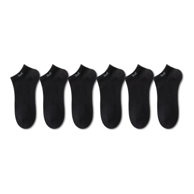 MIIOW Ankle Socks Lightweight, Slip Resistant, Basic, Versatile, Comfortable Men's 6 Pack-0