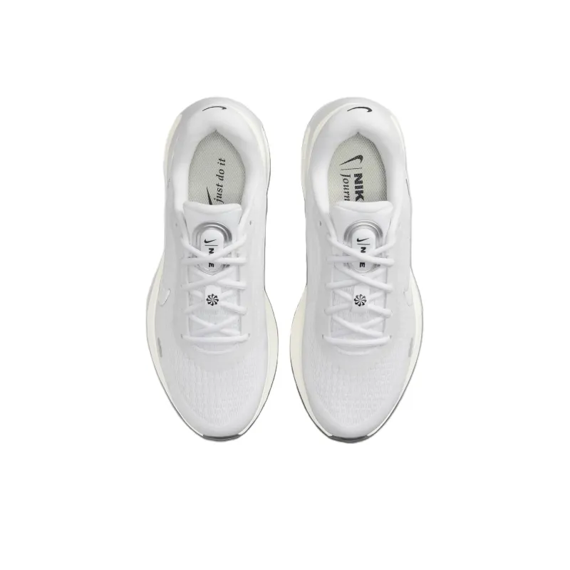 Nike Journey Run White Platinum Tint Coconut Milk Metallic Silver Women's-3