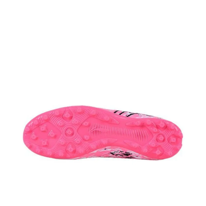 LiNing MG Rubber Short Studs Cushioning, Slip Resistant, And Abrasion Resistant Soccer Shoes Men's Pink-4