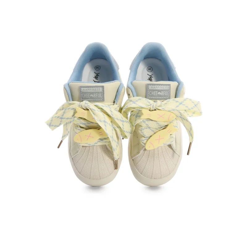 Lovely You Low-Top Skateboard Shoes Women's Yellow-7