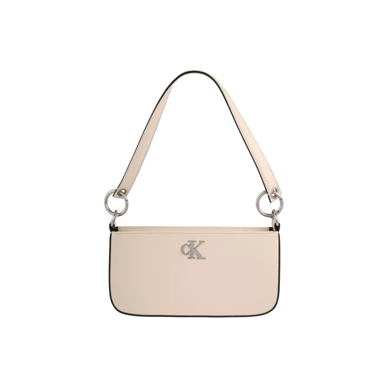 CALVIN KLEIN Synthetic Material Underarm Baguette Shoulder Bag Women's Apricot-0
