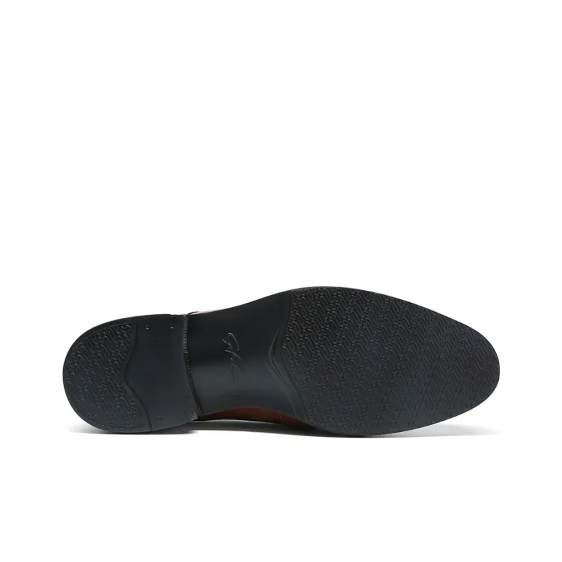 Satchi Dress Shoes Men's Yellow Brown 3CM-5