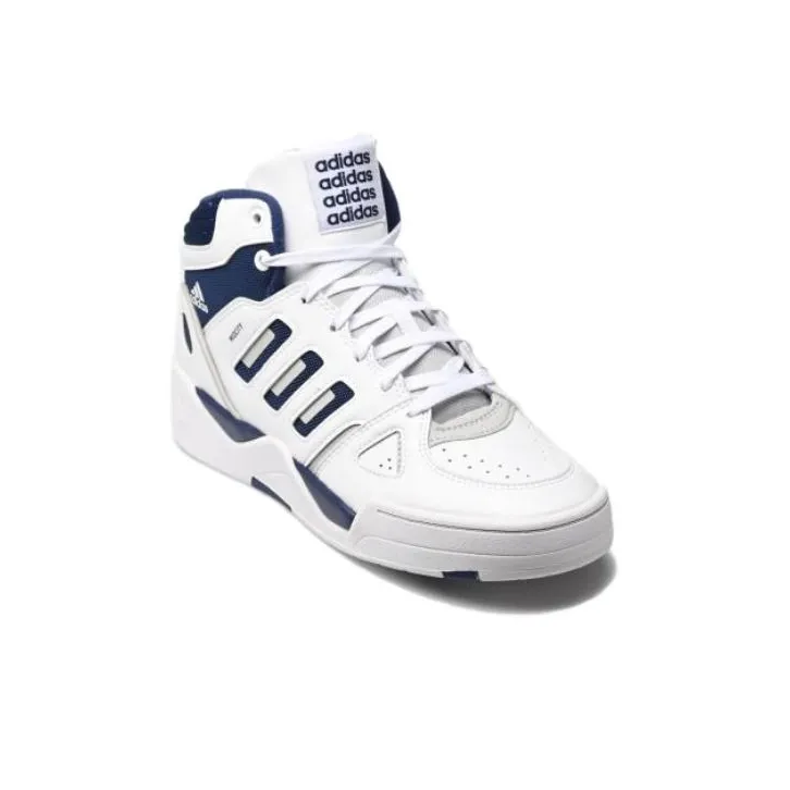 Adidas Midcity High Top Skateboard Shoes Men's White Blue-2