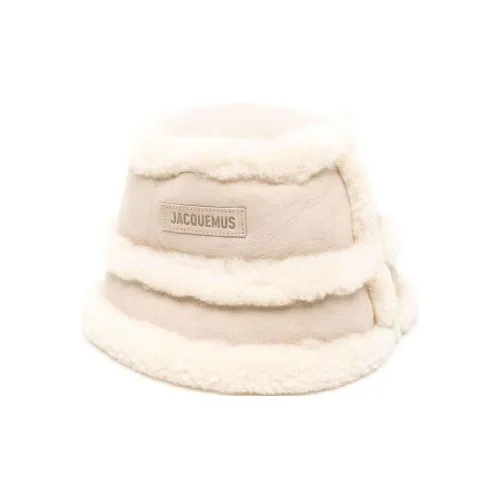Jacquemus Logo patch Shearling Bucket Hat