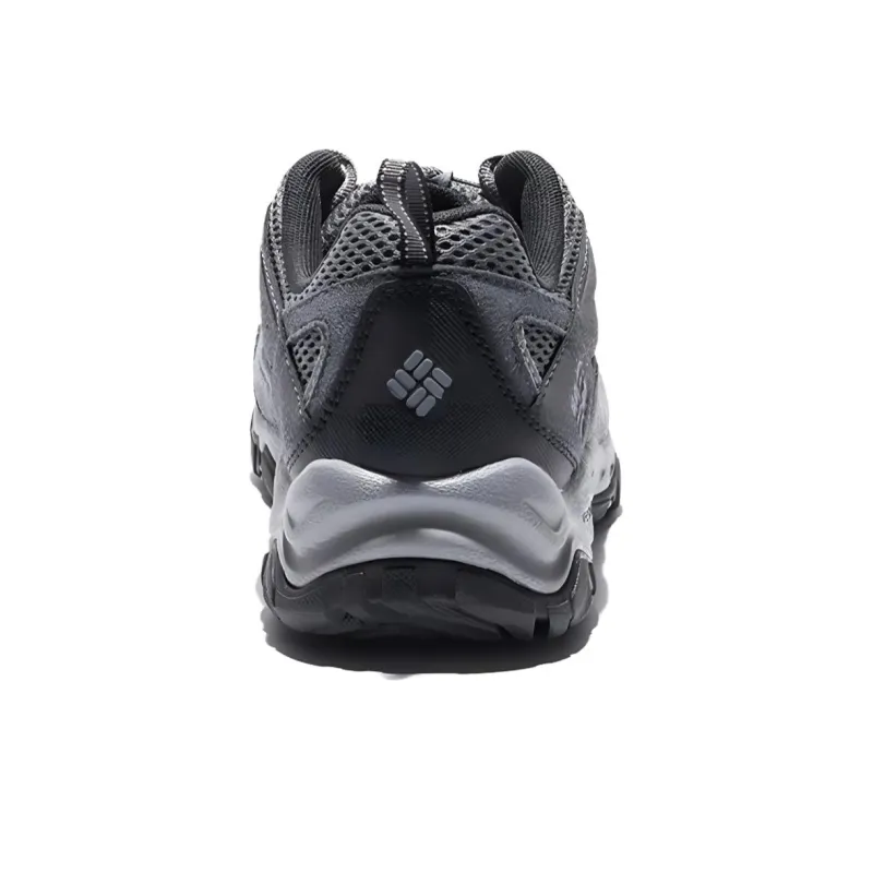Columbia Cushioning Wear Resistant Low Top Trekking Shoes Men's Black Gray Color-3