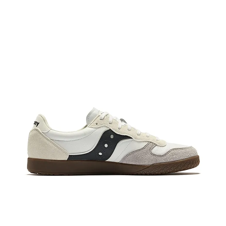 Saucony Bullet Non-slip Lightweight Low-Top Running Shoes Unisex White Gray Black-1