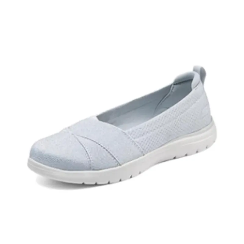 Skechers On The GO Fle Shock Absorbers With Slip Resistant Features Low Top Casual Shoes Women's Light Gray-2