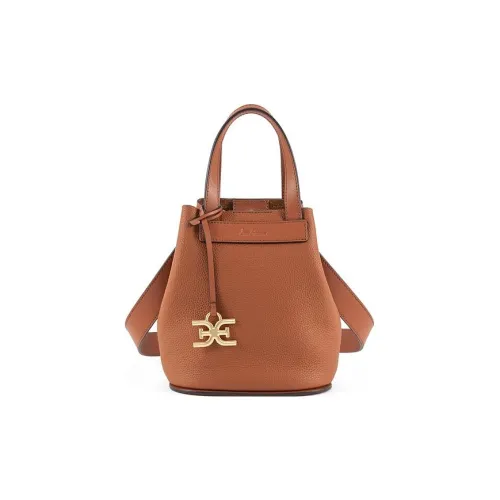 SAM EDELMAN Cow Leather Shoulder Bag Crossbody Bag Handbag Medium Size Women's Brown