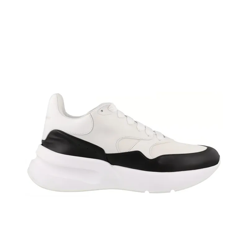 Alexander McQueen Oversized Sneakers 'White Black'-1
