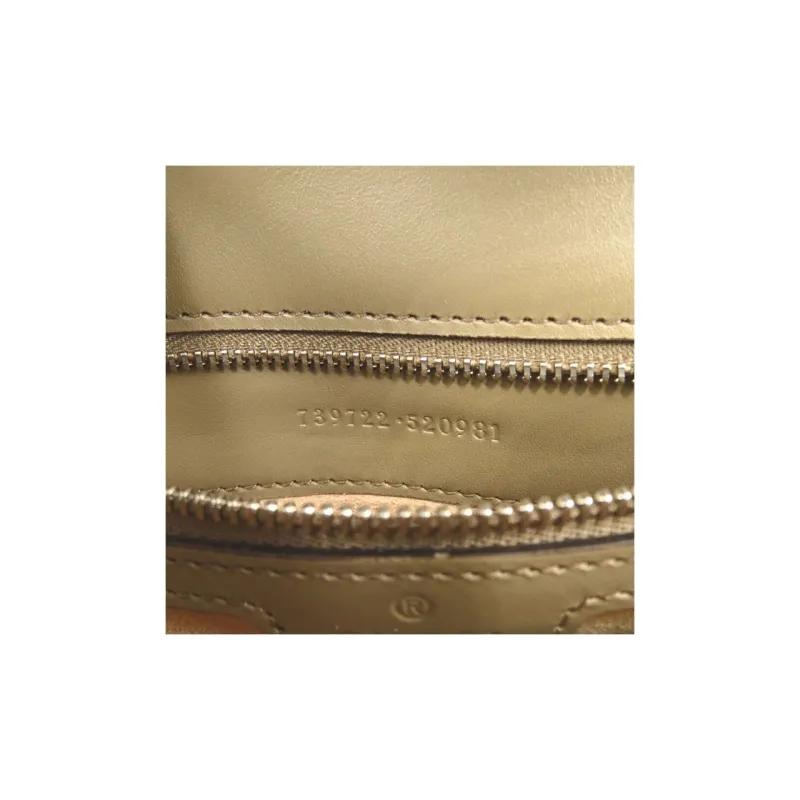 GUCCI Canvas Canvas Bag Handbag Shoulder Bag Crossbody Bag Mini Women's Brown-6