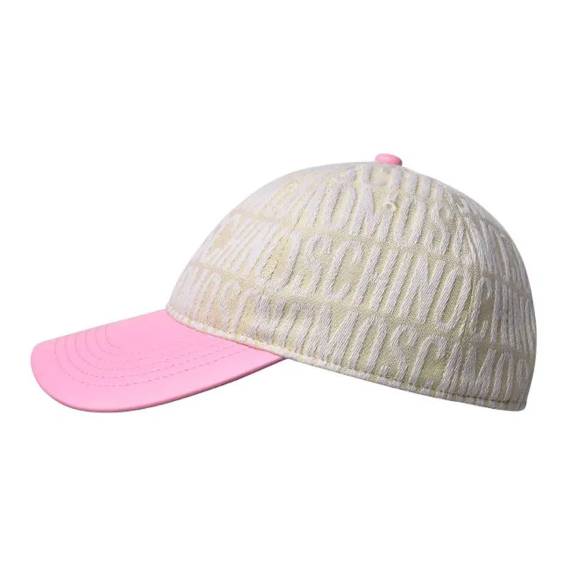MOSCHINO Cotton Viscose Baseball Caps Women's Pink-1