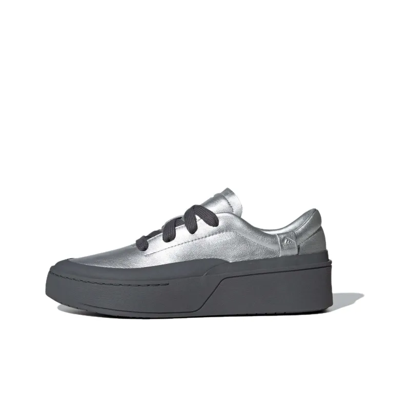 Adidas Labcourt Trainers Anti Slip Wear Resistant Low Top Skateboard Shoes Unisex Silver Gray-0