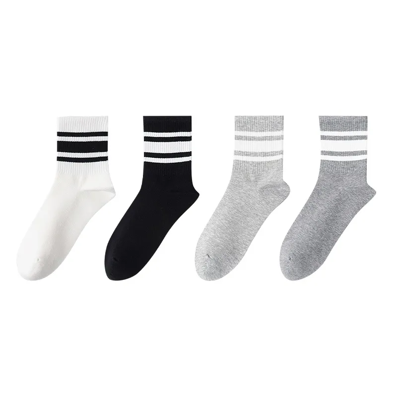 MIIOW Mid Calf Socks Men's 4 Pack-2