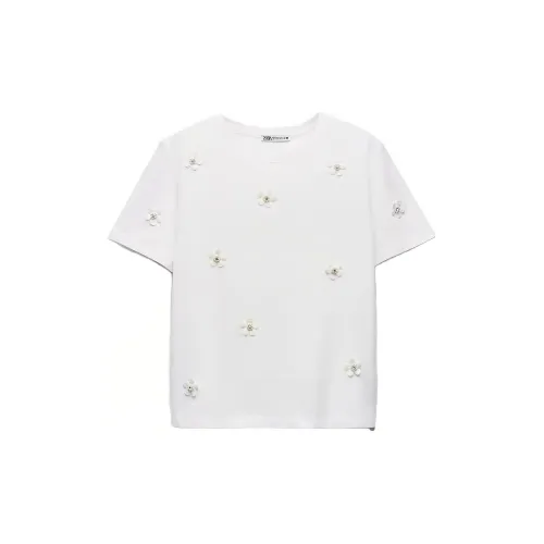 ZARA T-Shirts Women's White