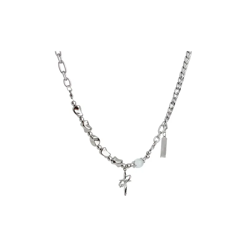 Asia Star Titanium Steel Necklaces Unisex-3