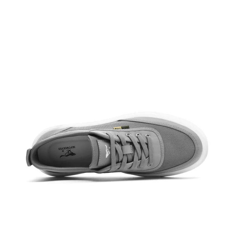 SEPTWOLVES Anti Slip And Wear Resistant Lightweight Height Increasing Low Top Casual Shoes Men's-3