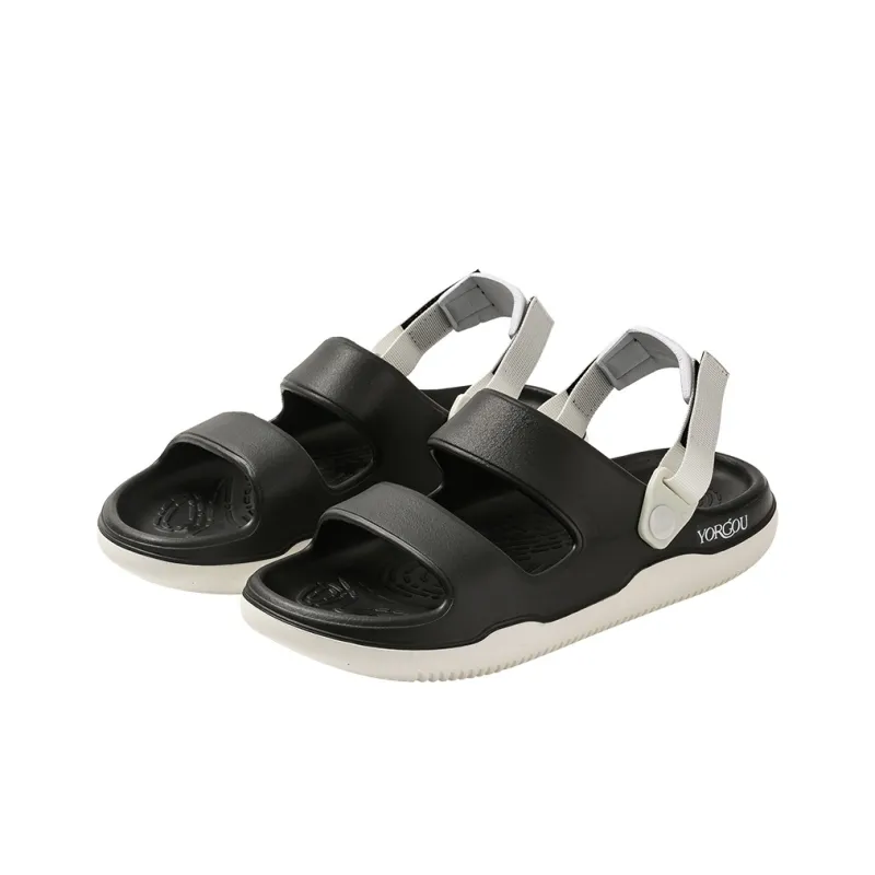 Far port Beach Sandals Unisex Milk Tea/Toffee Orange/Pearl White/Night Black/Dark Brown-7