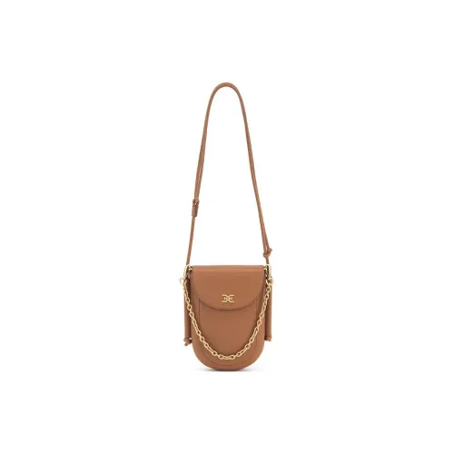 SAM EDELMAN Cow Leather Handbag Shoulder Bag Crossbody Bag Small Size Women's Brown