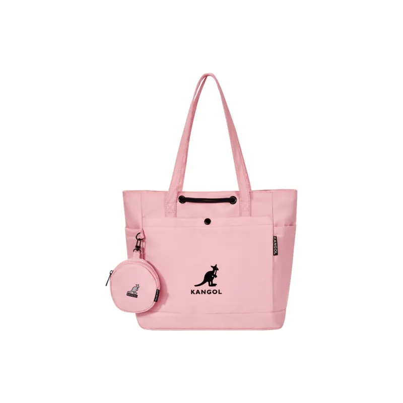 KANGOL Fabric Commute Bag, Tote Bag, Shopping Bag, Handbag, Shoulder Bag Unisex Khaki/Black/Peach Pink/Mint Green-5