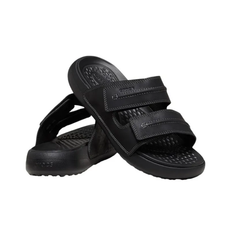 Crocs Slide Slippers Men's Black-3