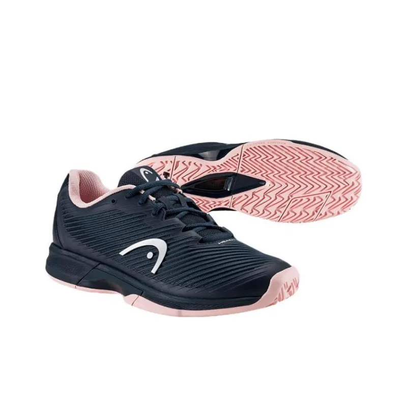 HEAD REVOLT PRO 4.0 Low Top Tennis Shoes Unisex Deep Blue Pink-2