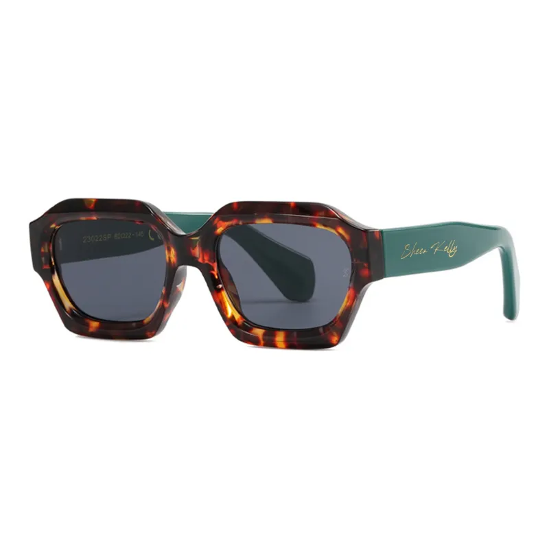 SHEEN KELLY Square Sunglasses Unisex-4