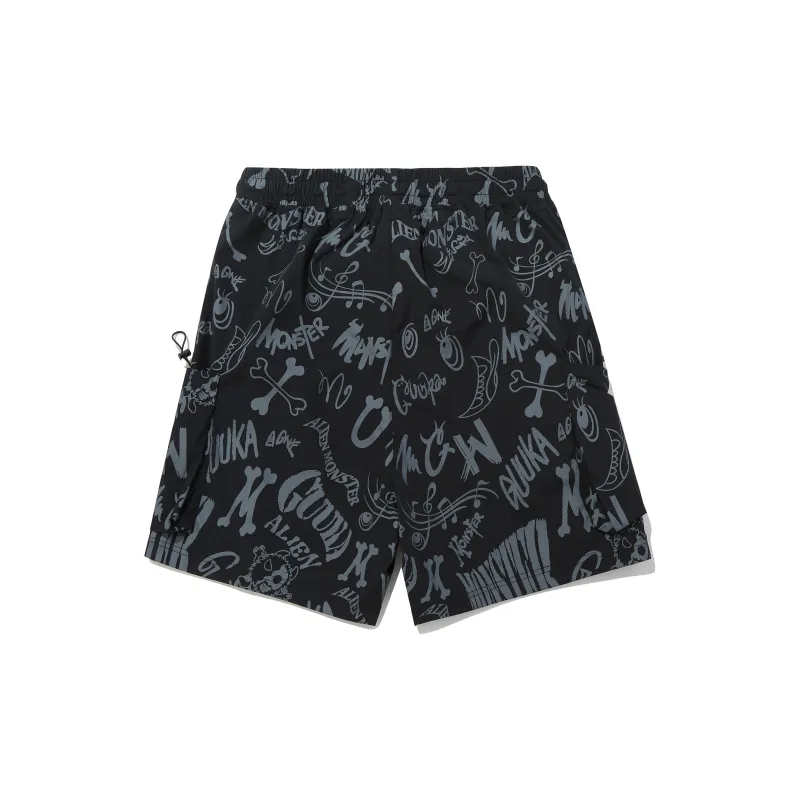 Guuka Casual Shorts Men's Black-1