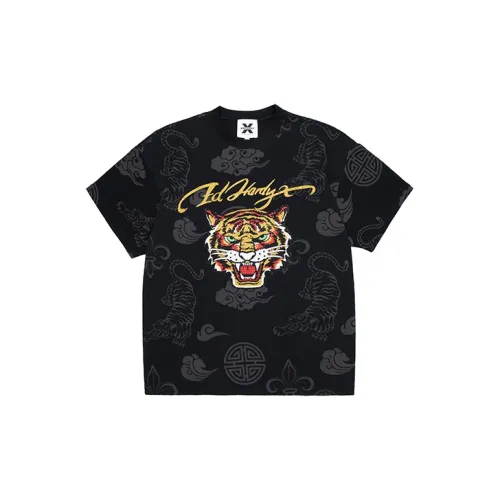 ED HARDY X T-Shirts Unisex Black