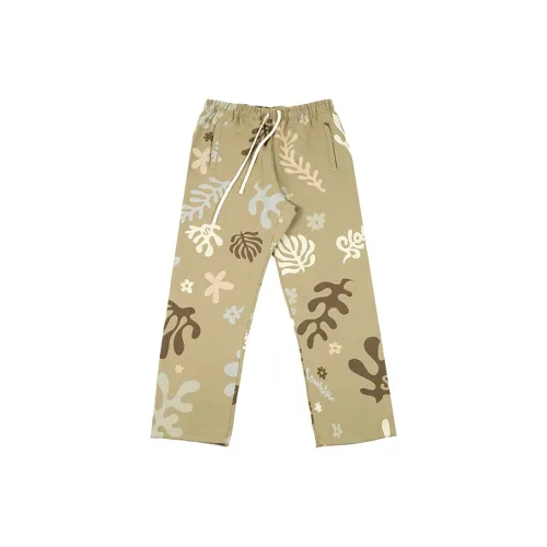 slamble Flowers Pattern Men Casual Pants