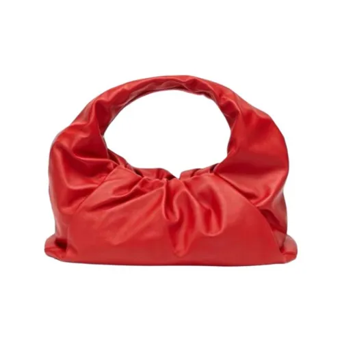 Bottega Veneta Leather Handbag Women's Red