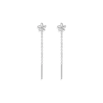 SWEET PLANET 999 Fine Silver Drop Earrings Women's