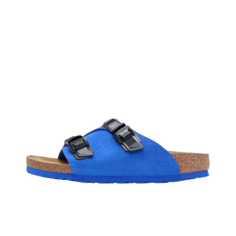 Birkenstock Zrich Tech Suede Leather Narrow Fit Sandals 'Blue' Women's-0