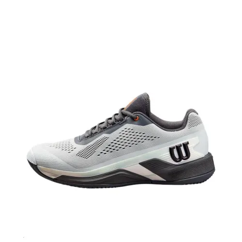 Wilson Rush Pro Low Top Tennis Shoes Men's Gray