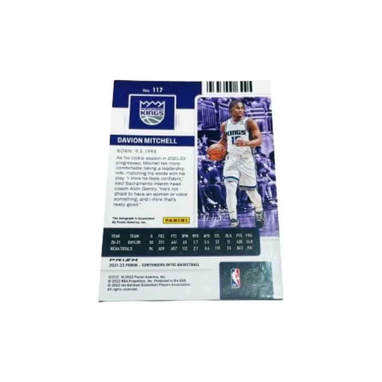 PANINI Davion Mitchell Star Card Collection Pass Sports Cards-5