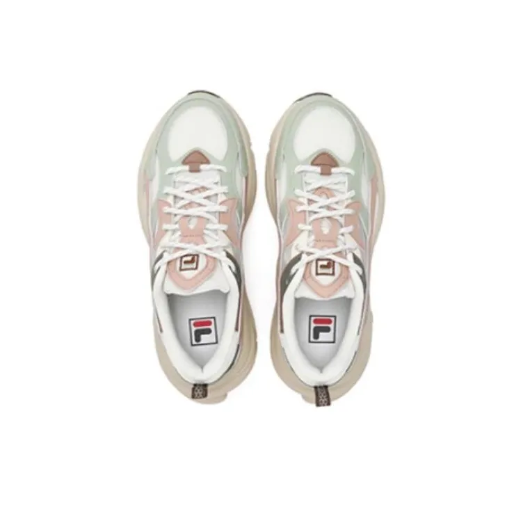 FILA Mars 1 Mars 1S Anti Slip Wear Resistant Low Top Casual Shoes Women's White Umber-2