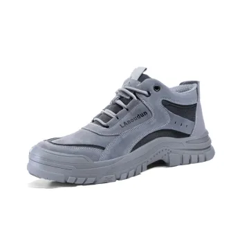 Blue Gull Shield Cushioning Wear-Resistant Low-Top Outdoor Shoes Unisex Gray