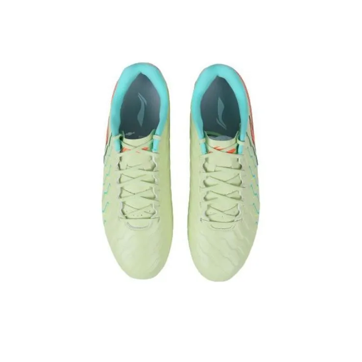 LiNing MG Rubber Short Studs Cushioning, Slip Resistant, And Abrasion Resistant Soccer Shoes Men's Green-3