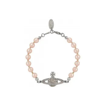 Vivienne Westwood Brass Pearl Bracelets Women's Silver